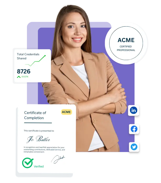 Online Certificate and Badge Maker  - Create & Send Digital Certificates and Badges